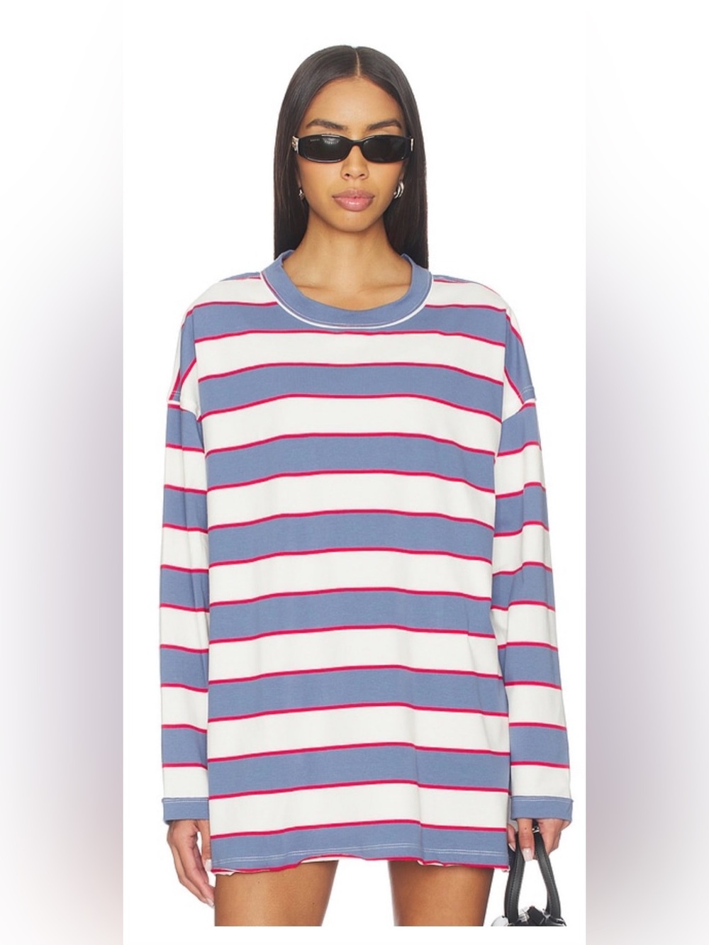 Lioness Horizon Long Sleeve | dusty blue stripe A5 - Picture 5 of 6